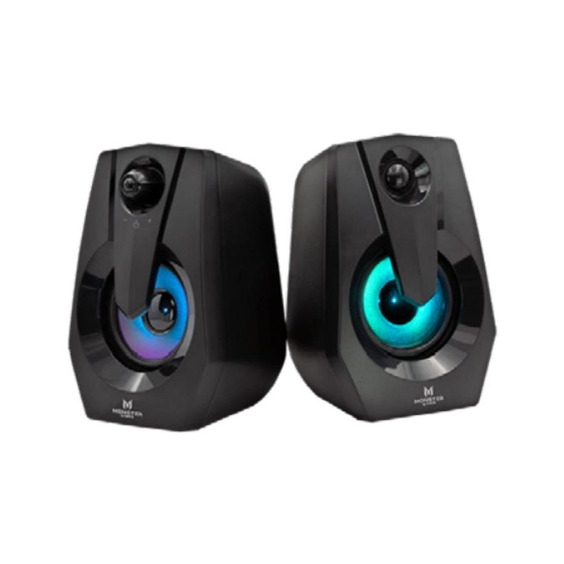 Parlante Pc Monster Games Space 2.0 Iluminación Rgb 6w - Ps-0