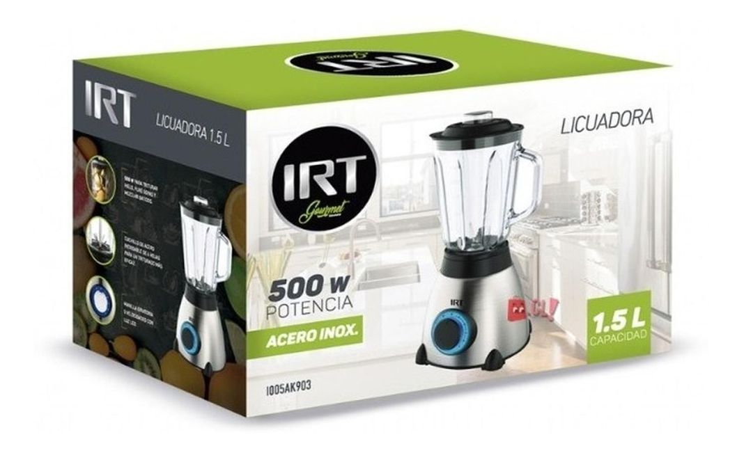 Licuadora Juguera Irt 1.5 Lts Con Jarra De Vidrio - Ps-1