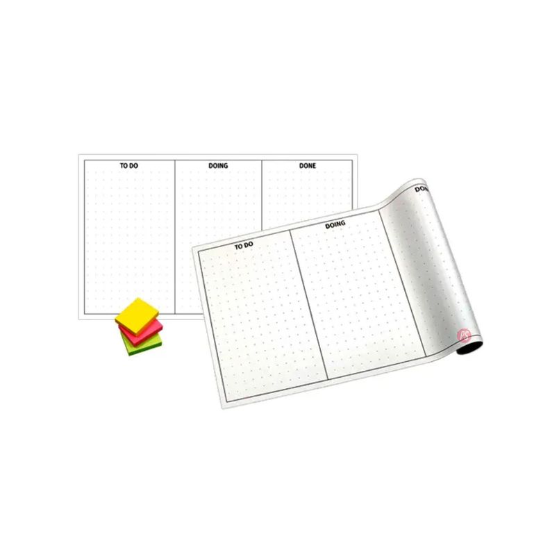 Pack 10 Unidades Tableros Adhesivos Kanban 50x30cms - PS-1