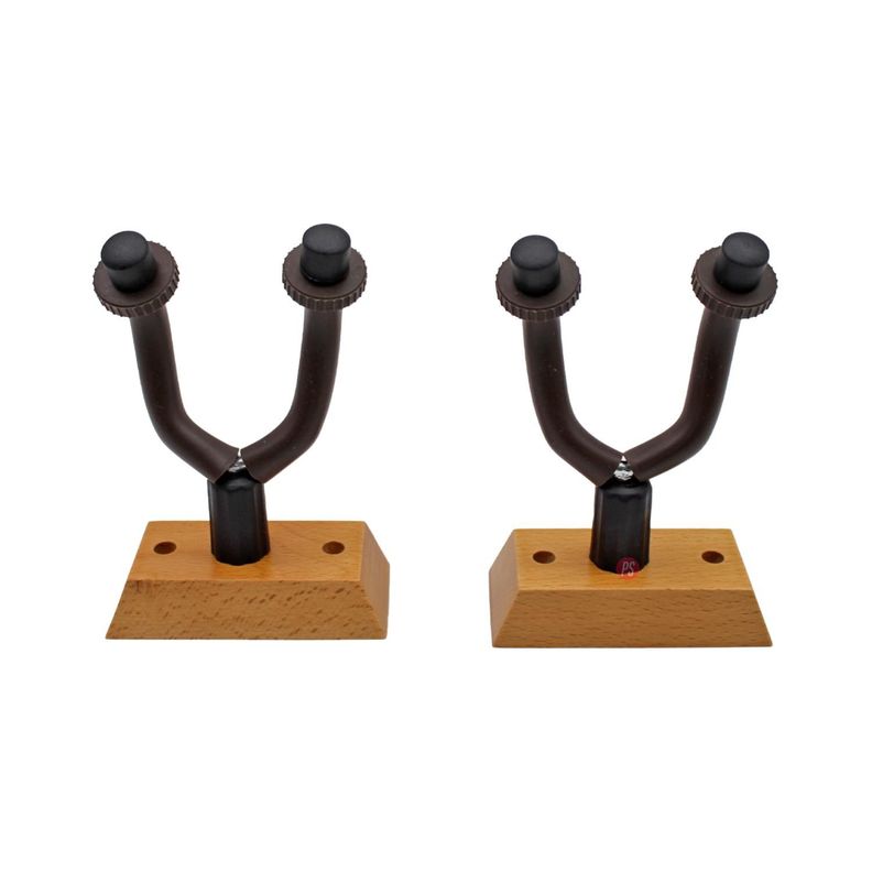 Pack 2 Soportes De Pared Guitarra Bajo o Ukelele Doble - PS-1