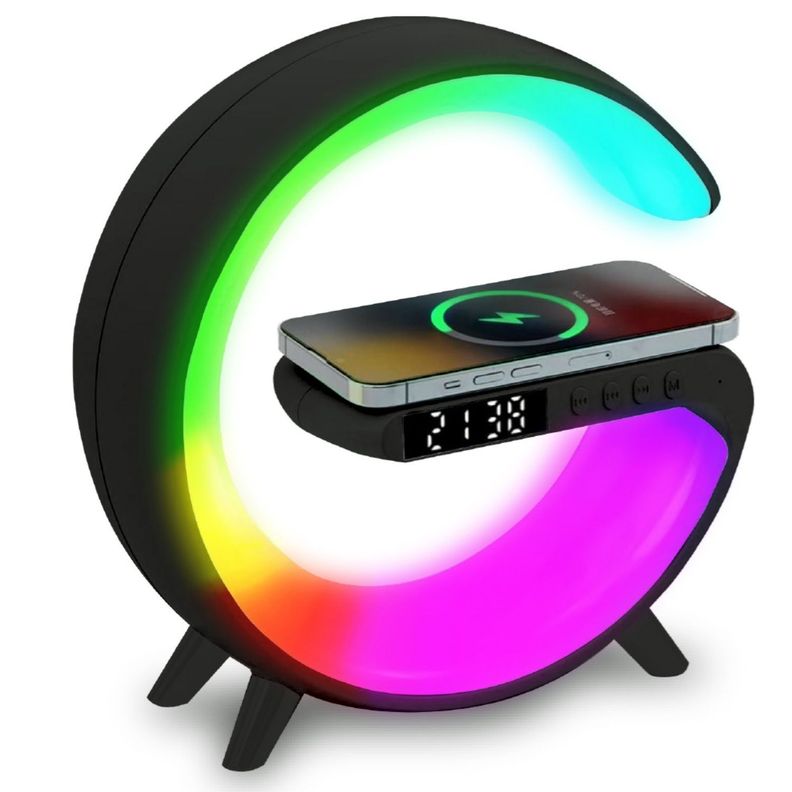 Parlante Bluetooth My Lil G Cargador Inalámbrico Negro - PS-0