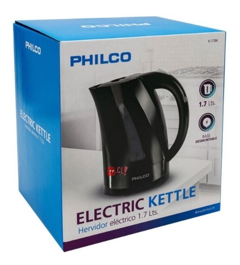 Hervidor Eléctrico 1.7lts Philco 2200w Color Negro - Ps-3
