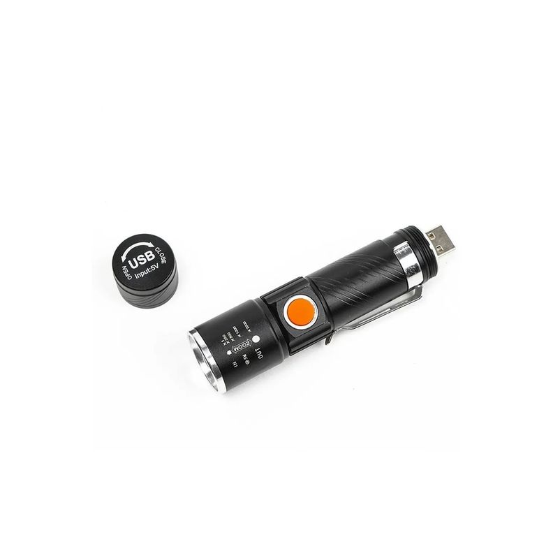 Linterna Led Cree 3000l De Bolsillo Recargable - Puntostore-1