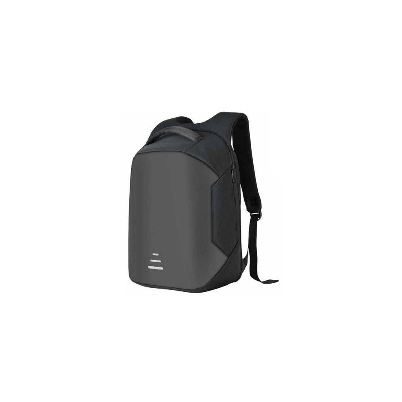 Mochila Antirrobo Impermeable Usb Gris - Puntostore-0