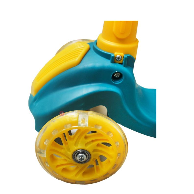 Scooter Plegable Amarillo de 4 Ruedas Iluminadas - PS-1