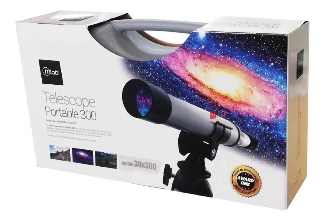 Telescopio 30×300mm Portable Con Trípode Y Maleta - Ps-3