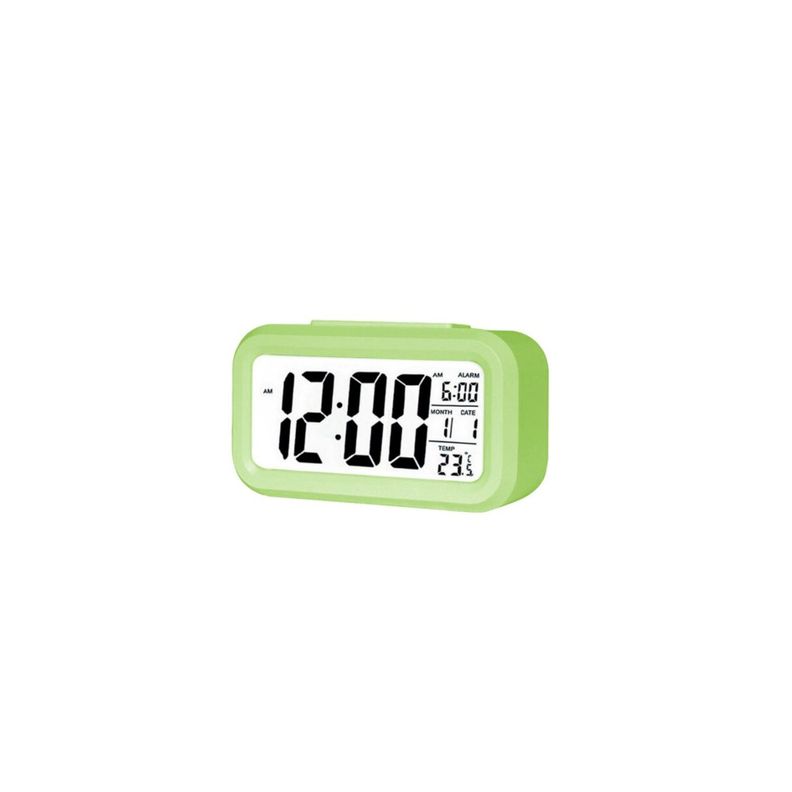 Reloj Despertador - Fecha, Calendario Color Verde - Ps-0