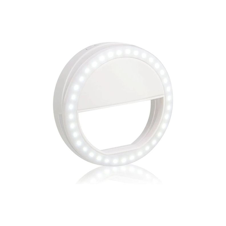 Anillo Luminoso Led Para Selfie Celular - PuntoStore Blanco