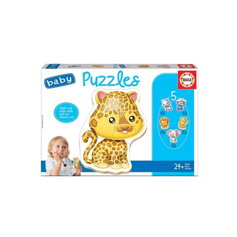 Puzzle baby 2 A 4 Piezas Animales Salvajes - PS-0
