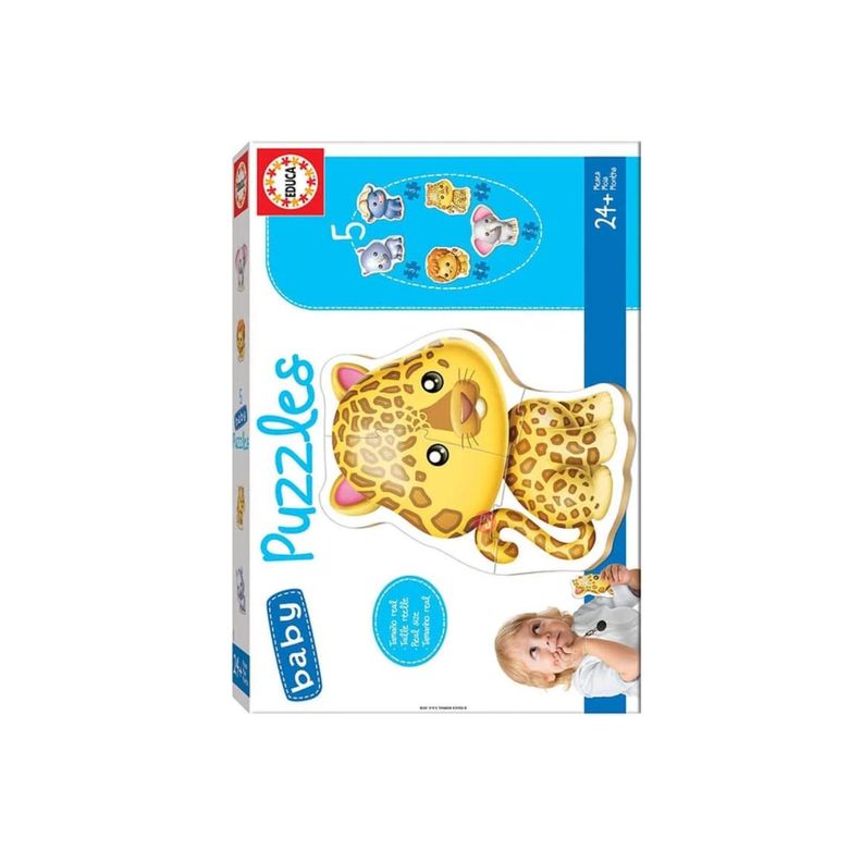 Puzzle baby 2 A 4 Piezas Animales Salvajes - PS-1