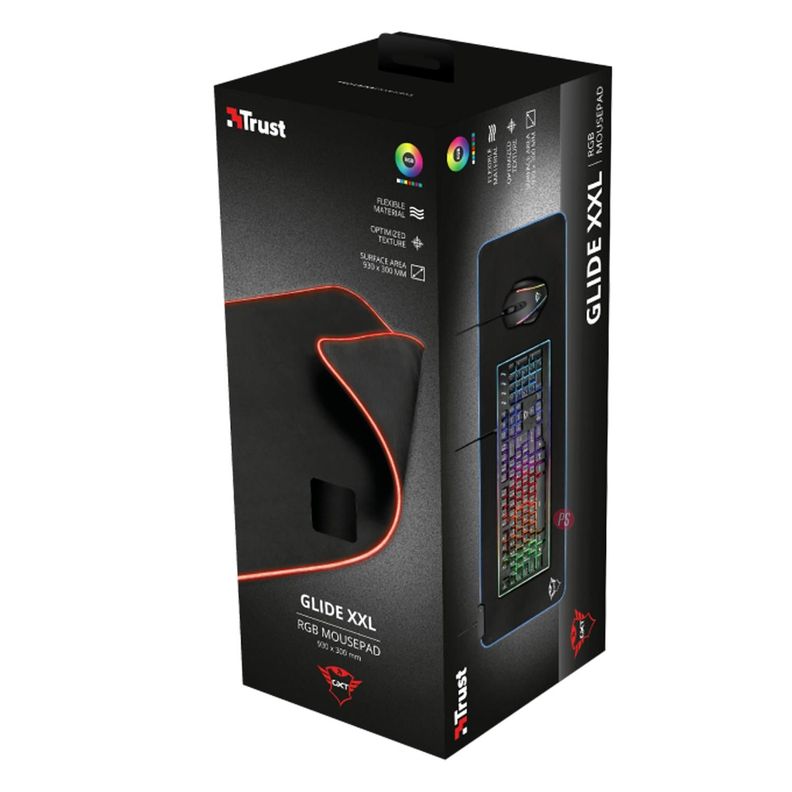 Mouse Pad Gamer Rgb Gxt 764 Glide-Flex Xxl 93x30cms - PS-4