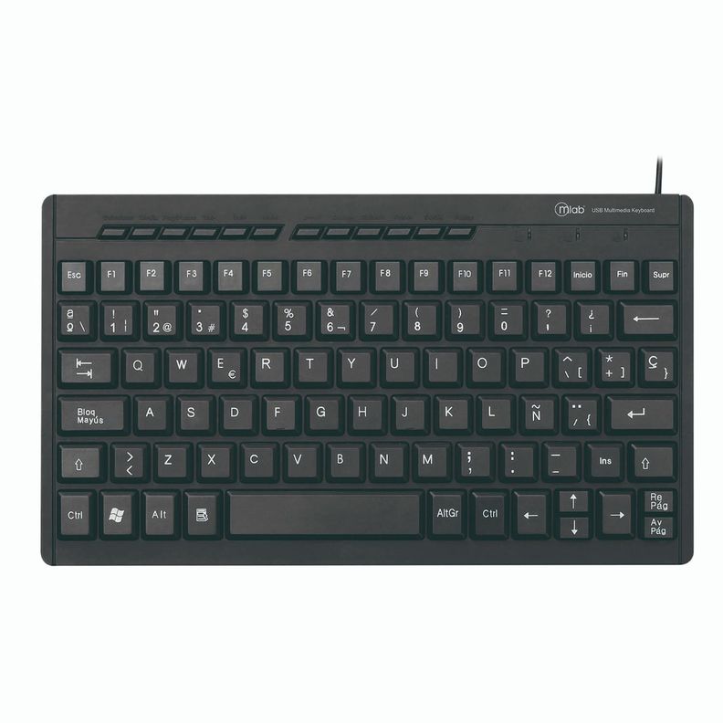Teclado Pc Slim Usb Español Square Slim 250 - Puntostore-0