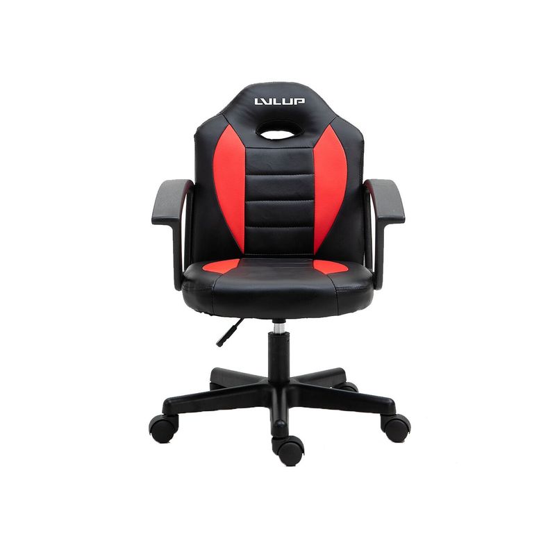 Silla Gamer Lvl Up Rojo Con Negro - PuntoStore-0