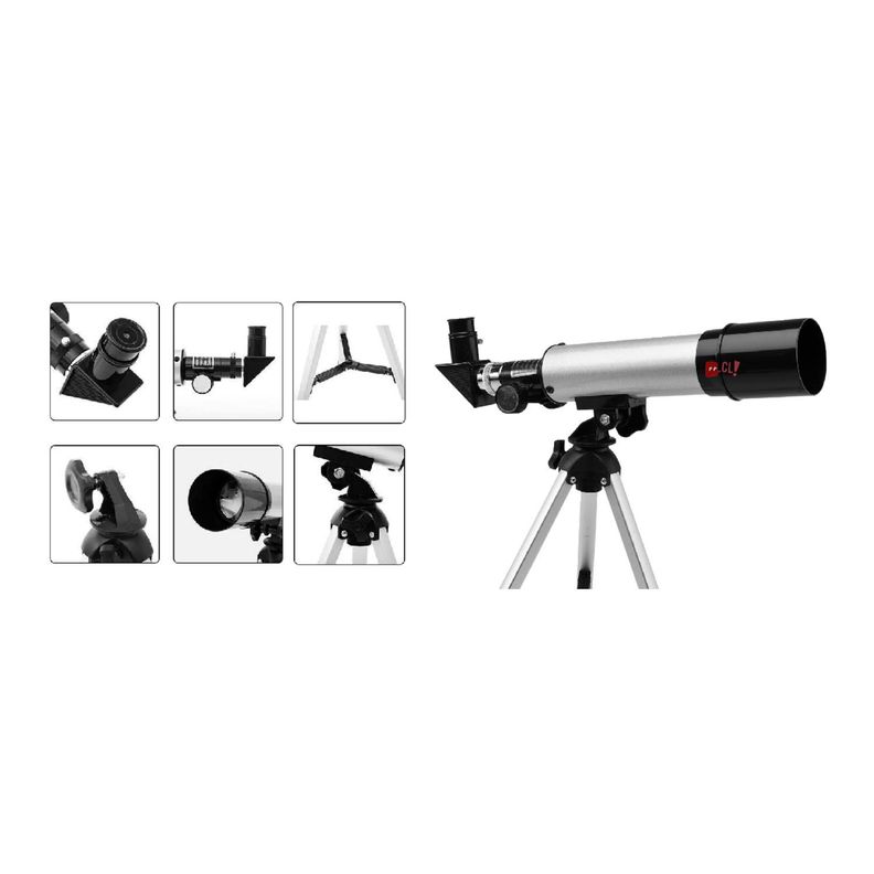 Telescopio Astronómico Refractor 90x Con Trípode - PuntoStore-1
