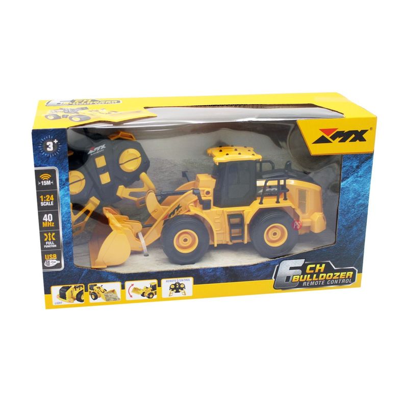 Excavadora Juguete RC Luz y Sonido Recargable Escala 1:24 - PS-4