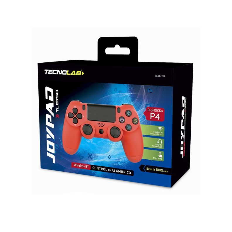 Joystick Playstation 4 Touchpad Bluetooth Rojo - Puntostore-1