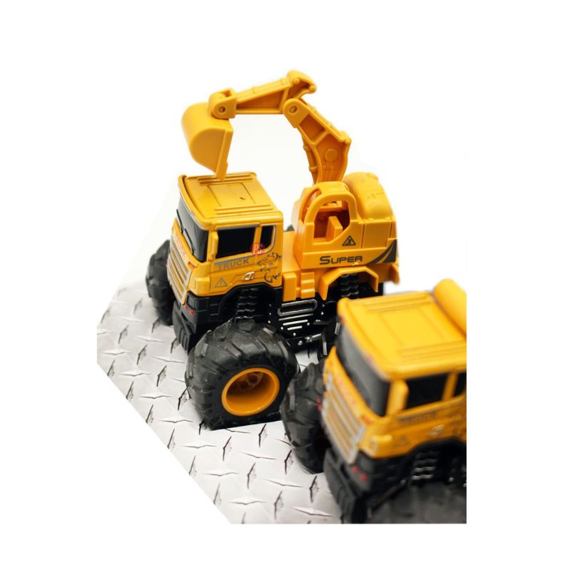 Set 3 Camiones Juguete Construcción A Fricción - PS-2