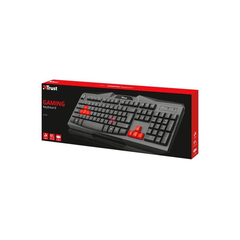 Teclado Gamer Teclas Color Rojo Ziva - PS-1