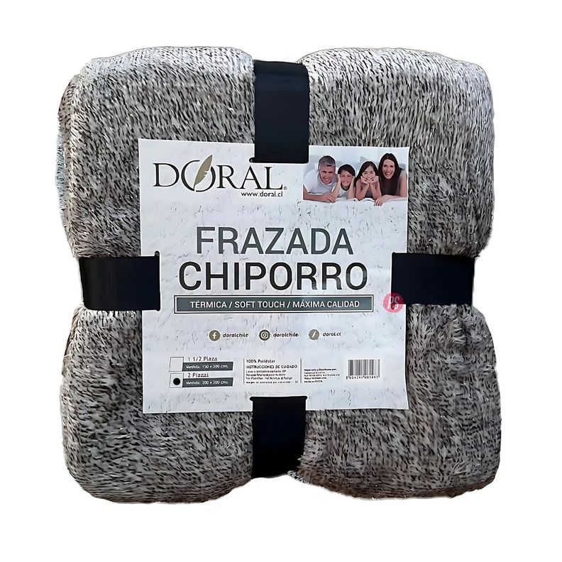 Frazada Chiporro Two Tones 2 Plazas Colores Oscuros - PS-1