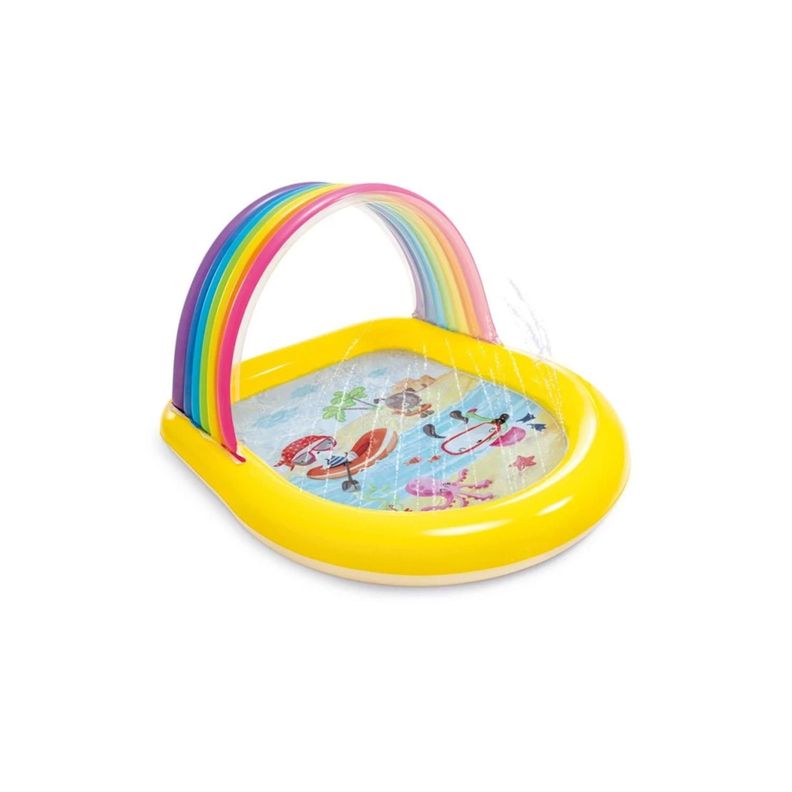 Piscina Arcoiris Inflable Con Chorritos Intex - Ps-0