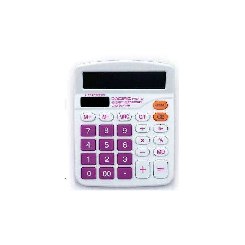 Calculadora Electrónica 12 Dígitos Morado - PS-0