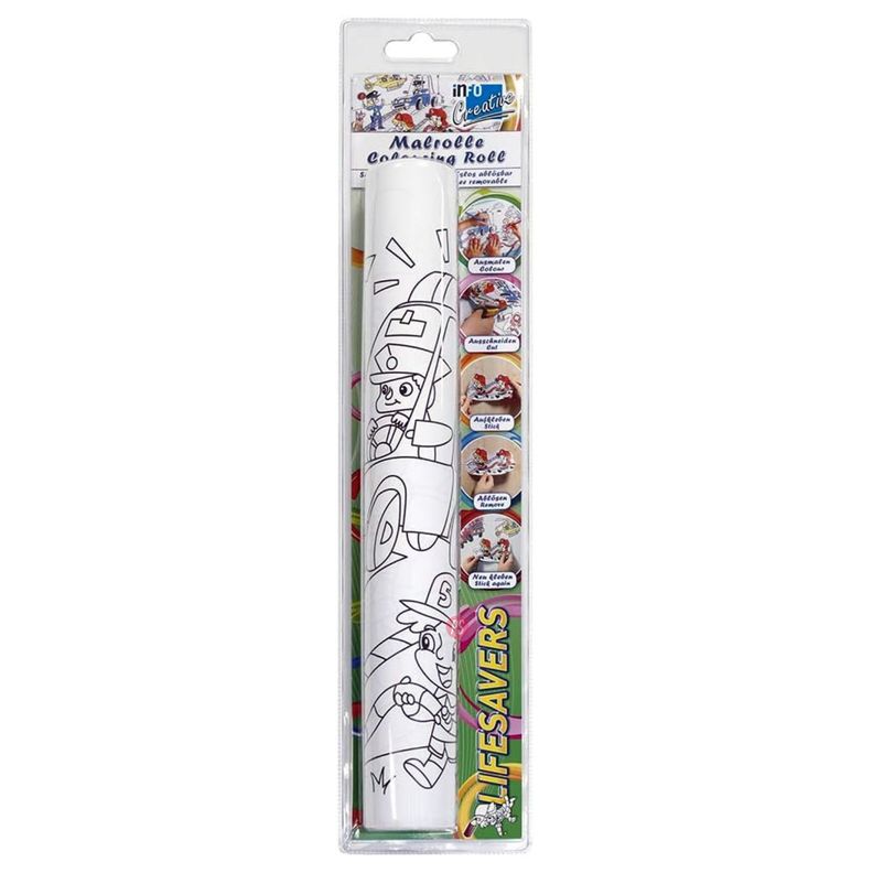 Adhesivo Para Colorear Diseño Bomberos 4mts - Ps-3