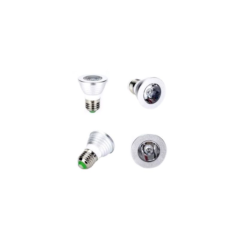 Ampolleta Led Rgb 3w Conector E27 Con Control Remoto - PS-1