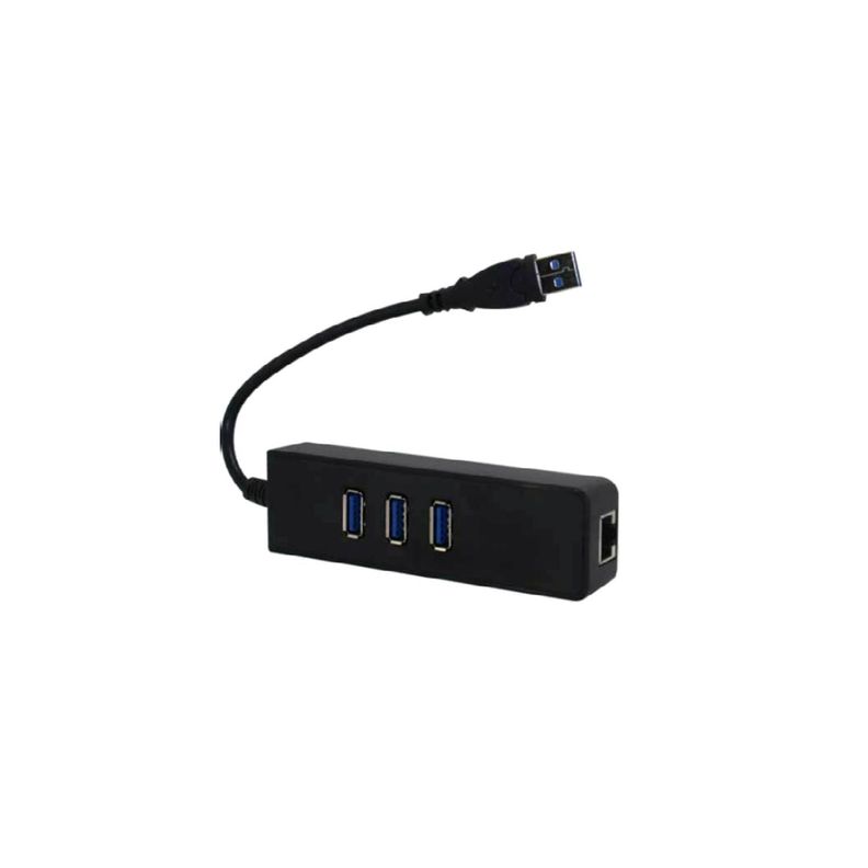 Hub Usb 3 Puertos 3.0 Y Puerto Ethernet - Ps-0