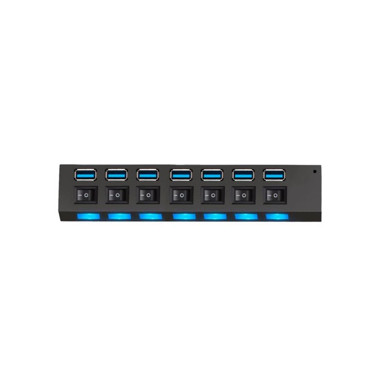 Hub Usb 7 Puertos Con Interruptores Independientes - PS-0
