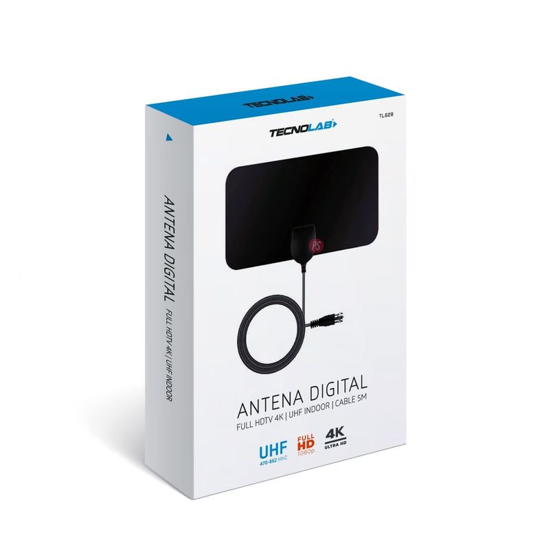 Antena Digital TV Exterior 3 A 5dB Cable de 3mts - PS-1
