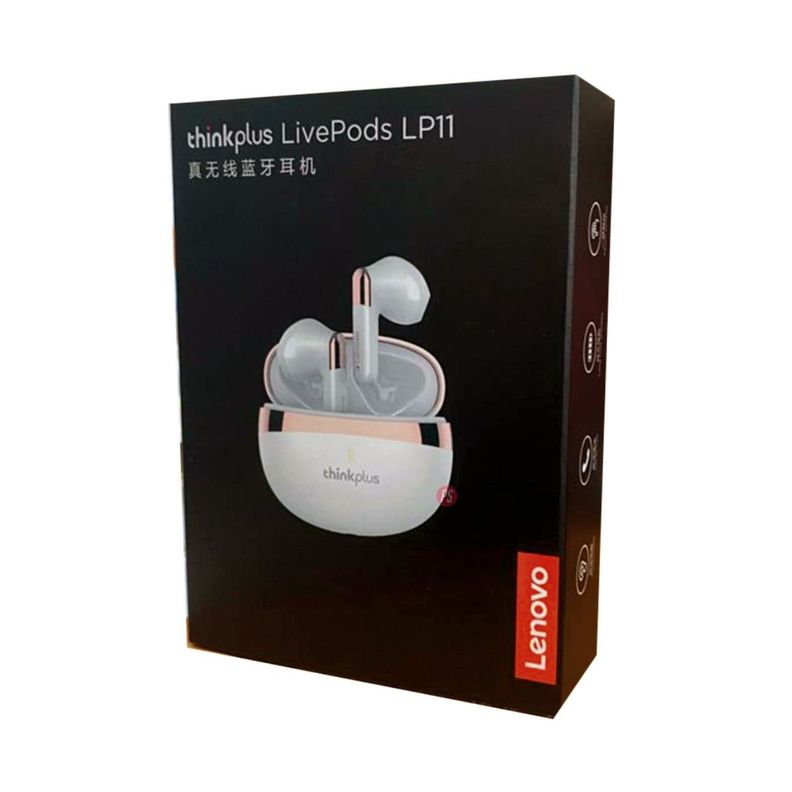 Audífonos Bluetooth LivePods Lenovo Lp11 Blanco - PS-1