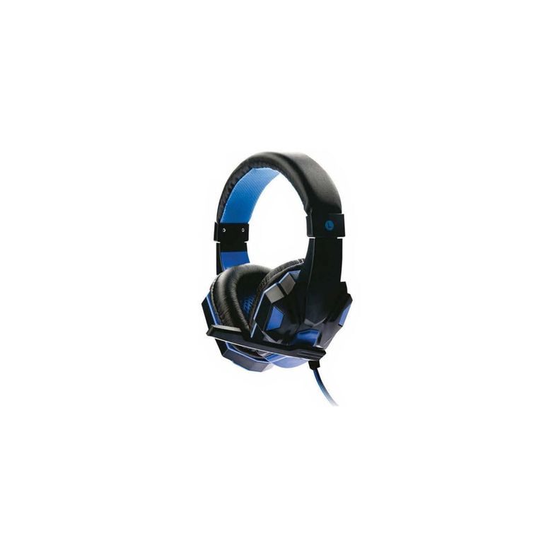 Audifono Pc Gamer Led Audio Y Mic Azul