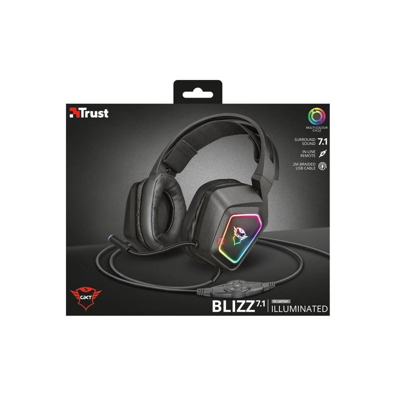 Audífonos Gamer Rgb Sonido 7.1 Gxt 450 Blizz - PS-6