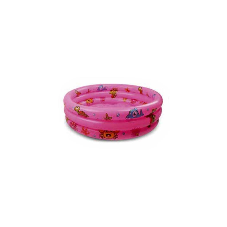 Piscina Inflable Para Niños Redonda 150x35cms Diseño Rosa - PuntoStore-0