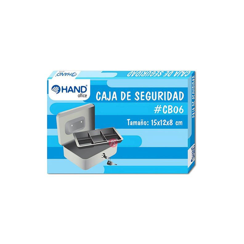 Caja De Seguridad Metálica 6 Pulgadas 15x12x8cms - PS-1