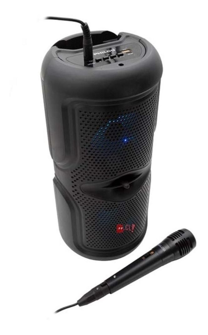 Parlante Karaoke Bluetooth Philco Con Micrófono 764bk - Ps-1