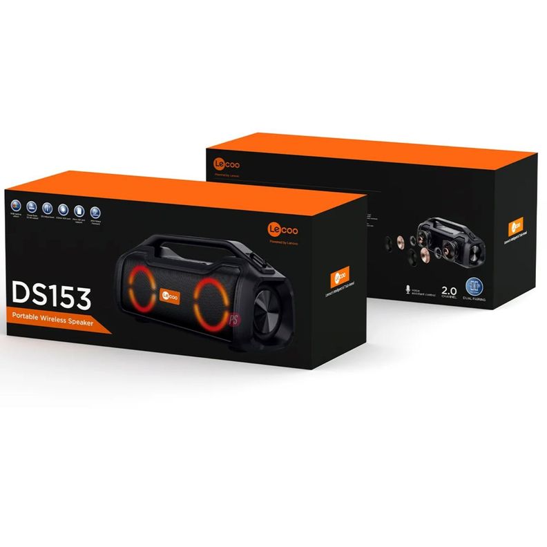 Parlante Portátil Bluetooth Iluminación Lenovo Lecoo DS153 - PS-5