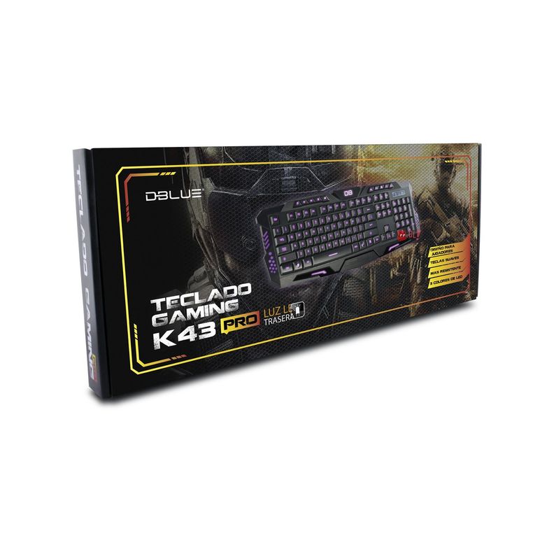 Teclado Gamer Pc Usb Iluminación Rojo/azul/purpura - Puntostore-2