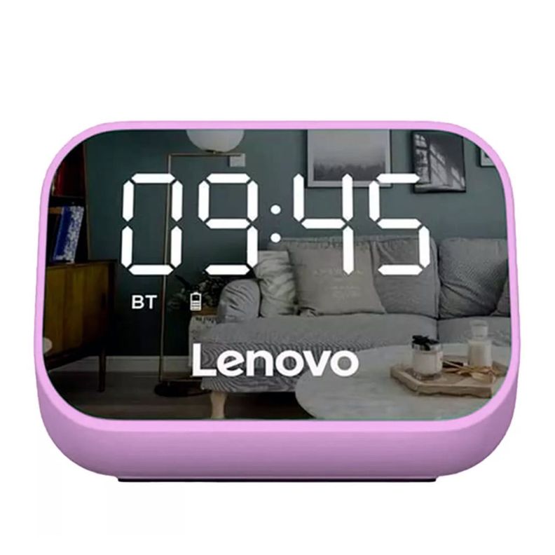 Reloj Despertador Con Parlante Bluetooth Lenovo Ts13 Rosa - PS-0