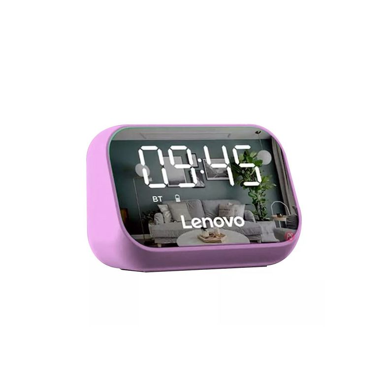 Reloj Despertador Con Parlante Bluetooth Lenovo Ts13 Rosa - PS-1