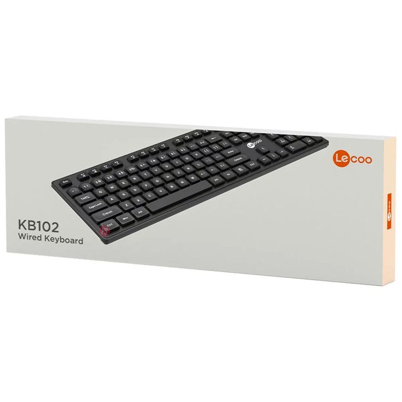 Teclado Pc Usb Español Lenovo Lecoo KB102 - PS-3