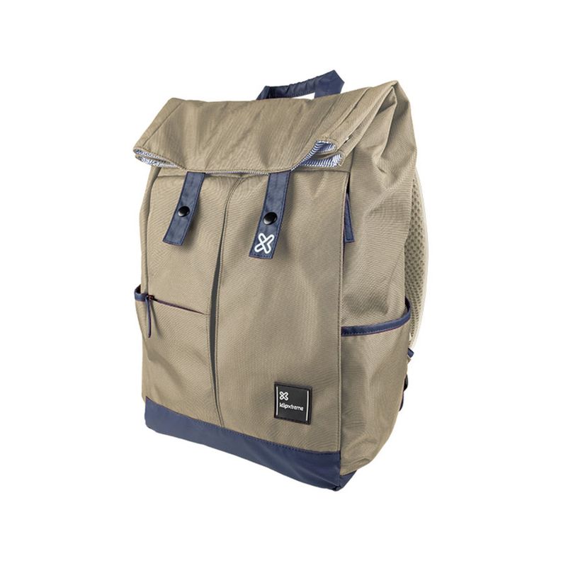 Mochila Alpine Para Notebook Klip Xtreme Color Caqui - PuntoStore-0