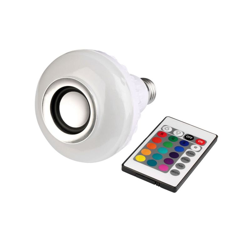 Ampolleta Led Con Parlante Bluetooth Y Control Remoto - Ps-1