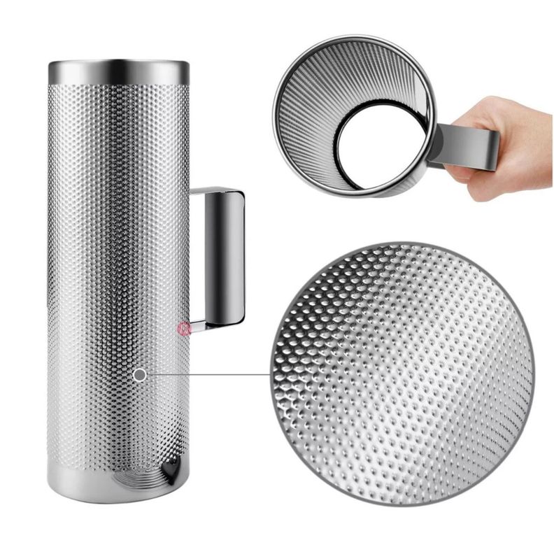 Guiro 10x3 Pulgadas Color Plata + Cepillo - PS-1