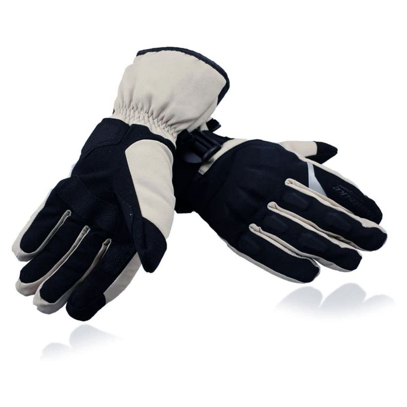Guantes Para Moto Térmicos Con Protección Nudillos Beige - PS-0