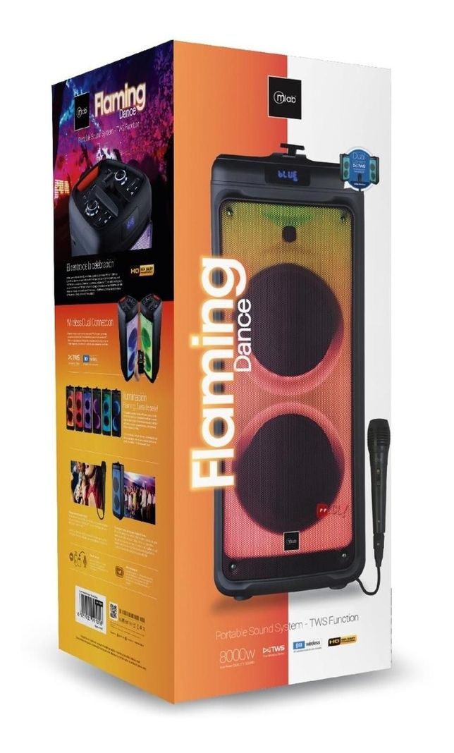 Parlante Flaming Dance Pantalla Led Con Control Central - Ps-4