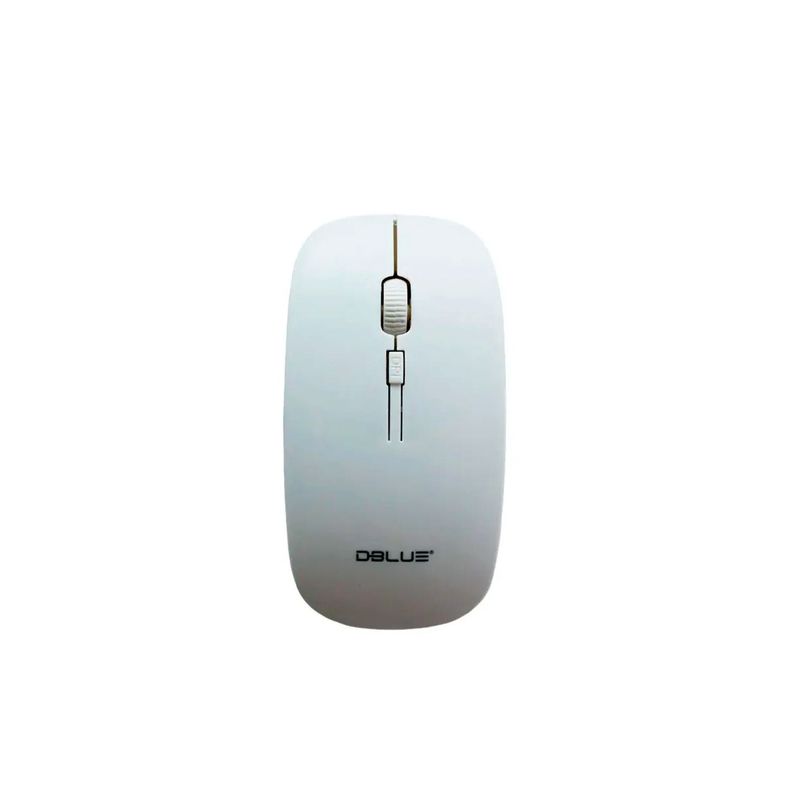 Mouse Optico Inalambrico Diseno Plano Color Blanco - PuntoStore