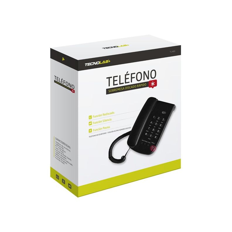 Teléfono Fijo Con Notificación Llamada Luminoso Blanco - Ps-1