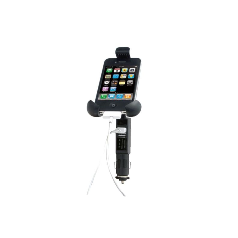 Soporte Celular Con 2 Conectores Usb De 5v - PuntoStore Negro