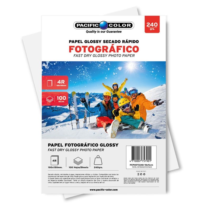 Papel Fotografico Secado Rapido 10x15cms De 100 Hojas - Ps Diseno 5